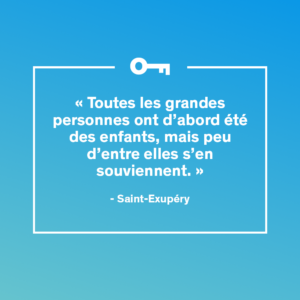 Une citation du Petit Prince de Antoine de Saint-Exupéry